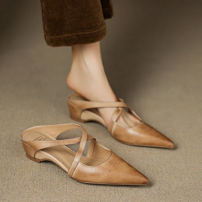 CALIANE — Cross-Strap Mules