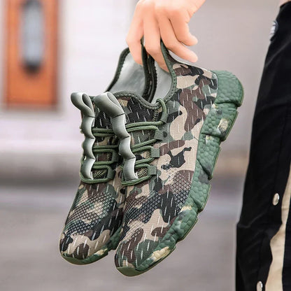 NATURAIRE — Camo Mesh Sneakers