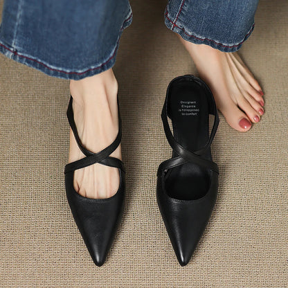 Aurelia Elegante Leather Mules