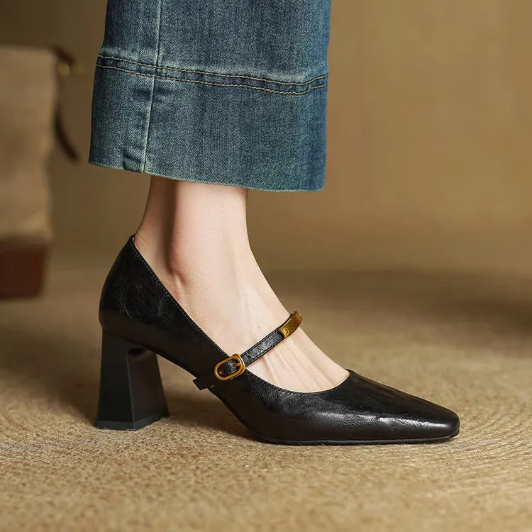 Vellora - Structured Leather Pumps