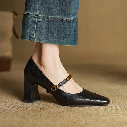 Vellora - Structured Leather Pumps
