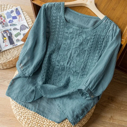 Aurora Linen Whisper Blouse