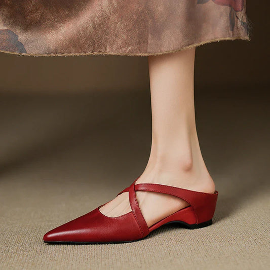 Aurelia Elegante Leather Mules