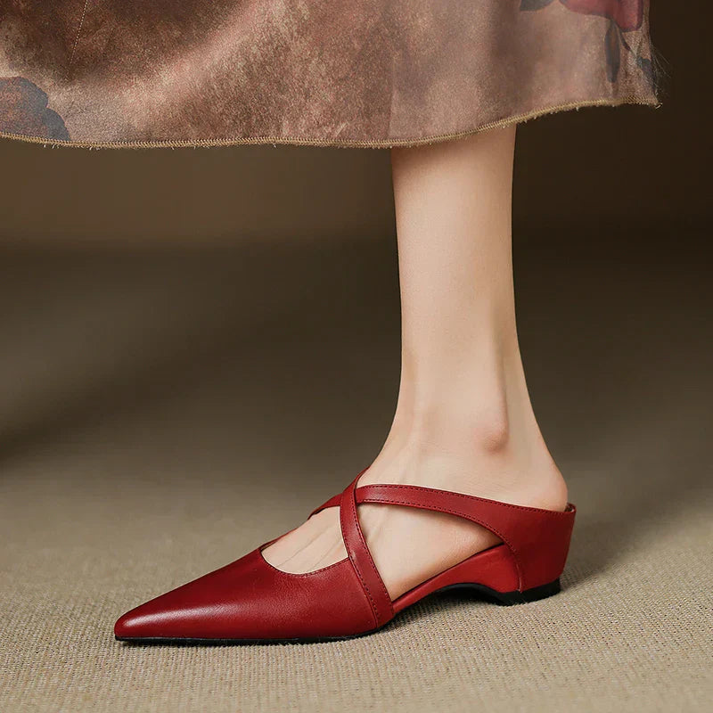Aurelia Elegante Leather Mules