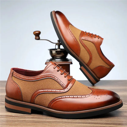 Regent tweekleurige brogue oxfords