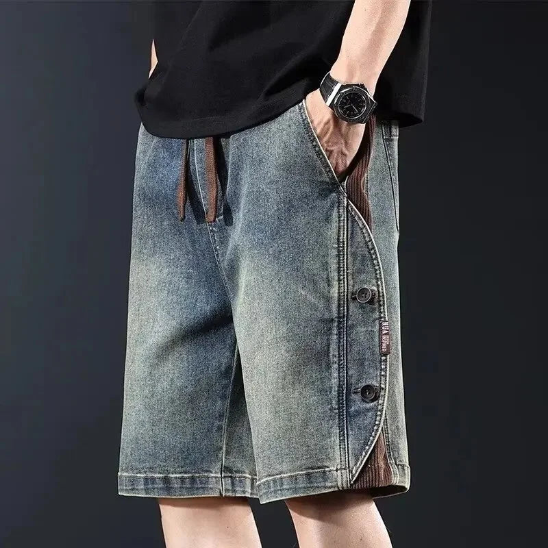 DARLINGTON - Denim Corduroy Shorts