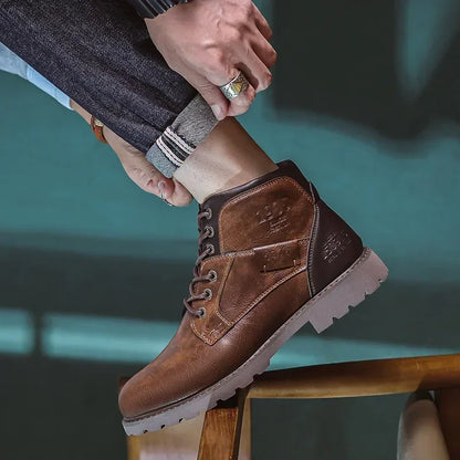 BREXTON — Heritage Leather Boots