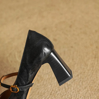 Vellora - Structured Leather Pumps