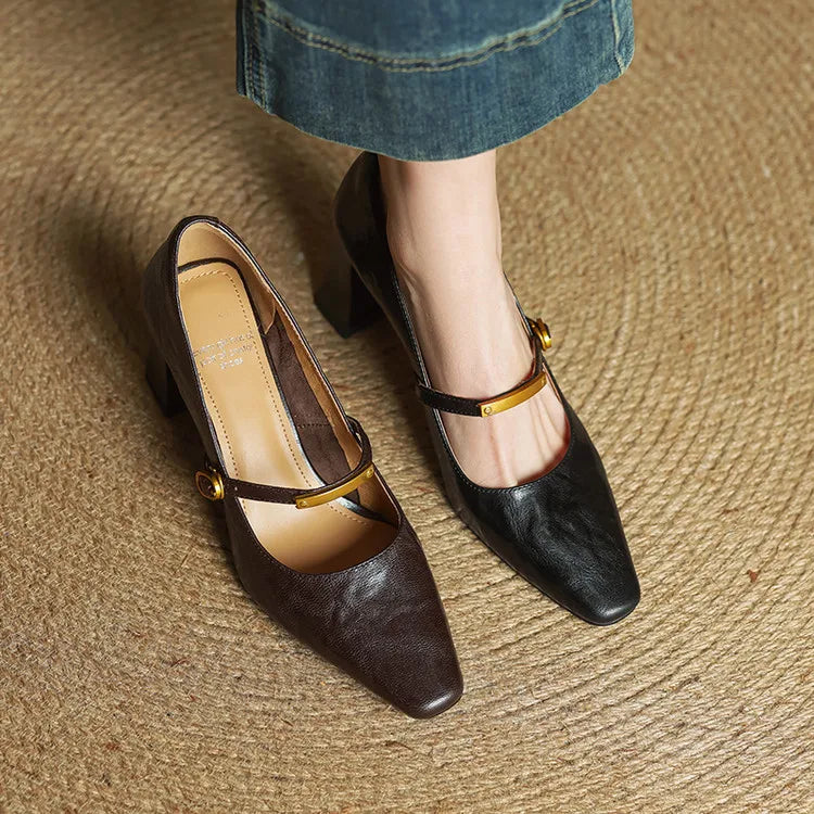 Vellora - Structured Leather Pumps