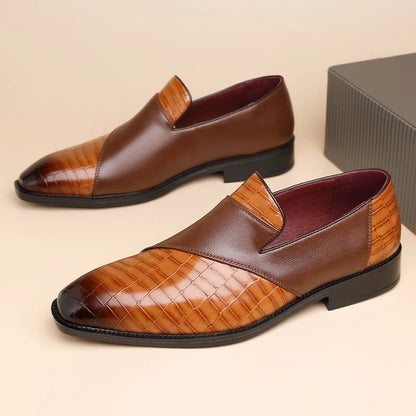 Vellura — Suede Patchwork Loafers