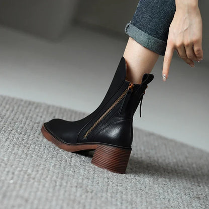 Vellara - Vegan Leather Booties
