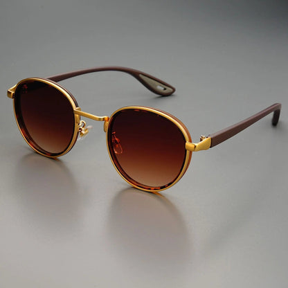 AURIC HALO — Round-Lens Sunglasses