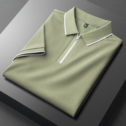 Aurelius Quilted Cotton Polo
