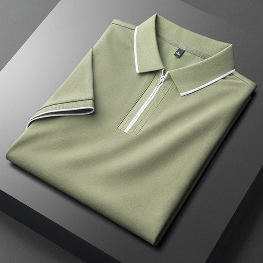 Aurelius Quilted Cotton Polo