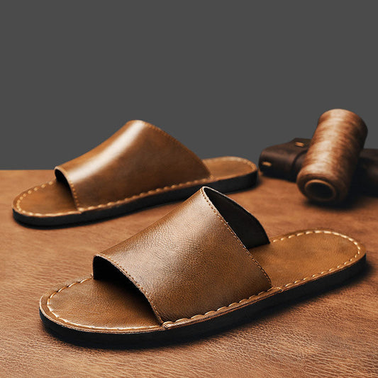 LUMINO - Leren Slippers