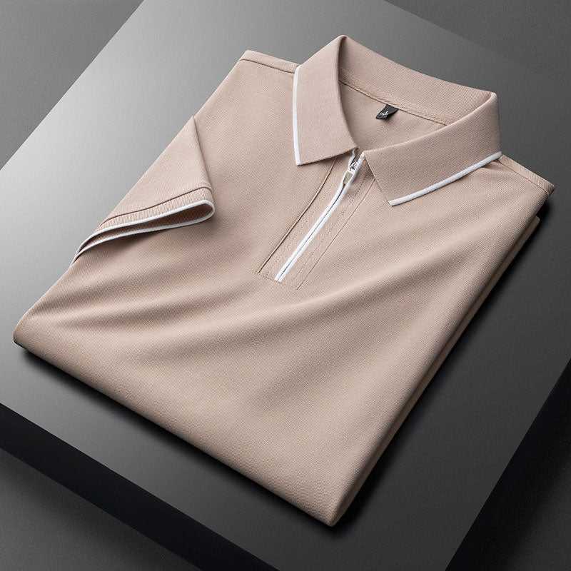 Aurelius Quilted Cotton Polo