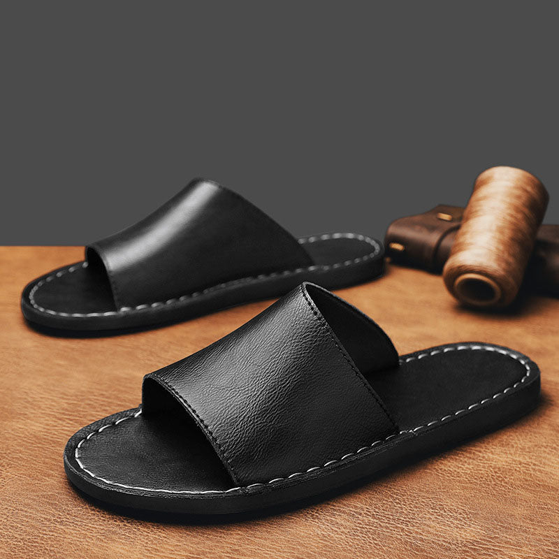 LUMINO - Leren Slippers