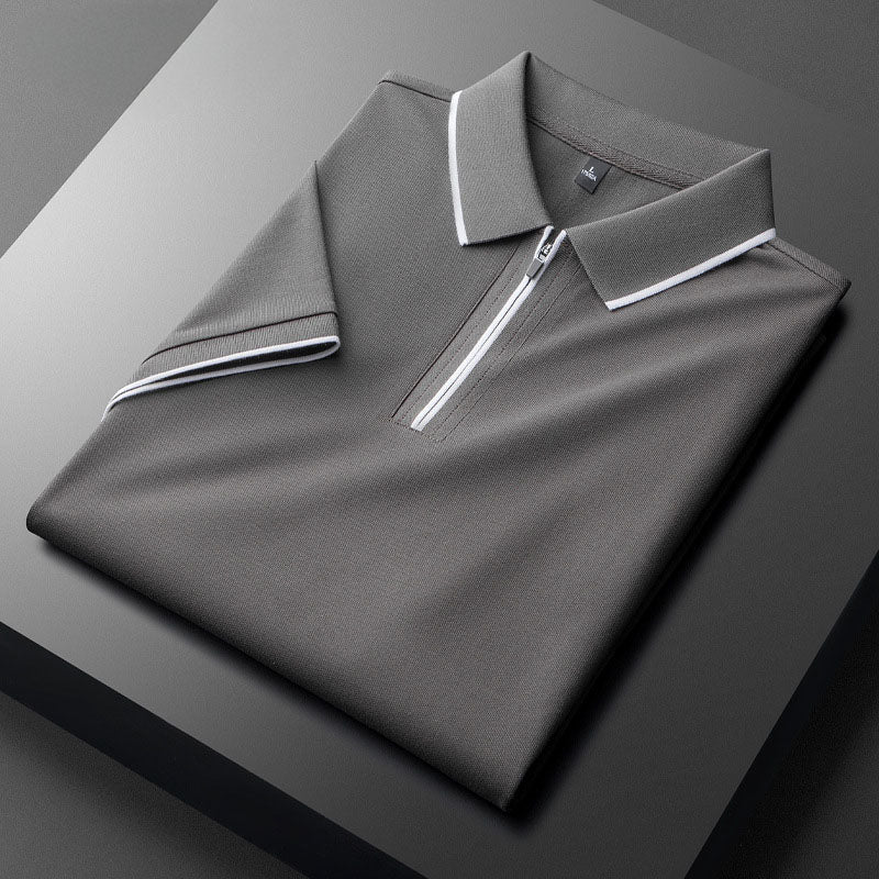 Aurelius Quilted Cotton Polo