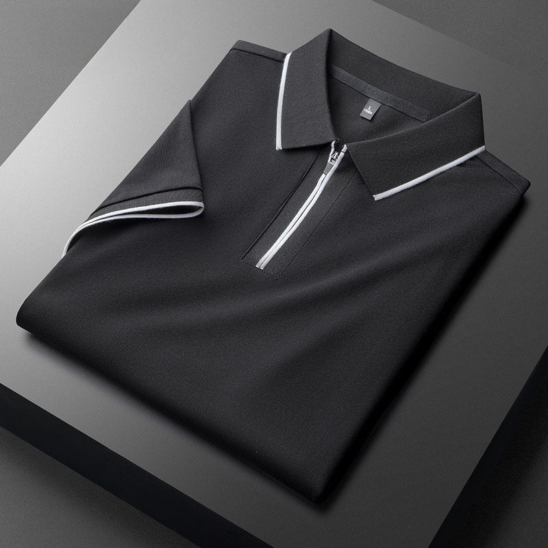 Aurelius Quilted Cotton Polo