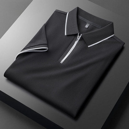 Aurelius Quilted Cotton Polo