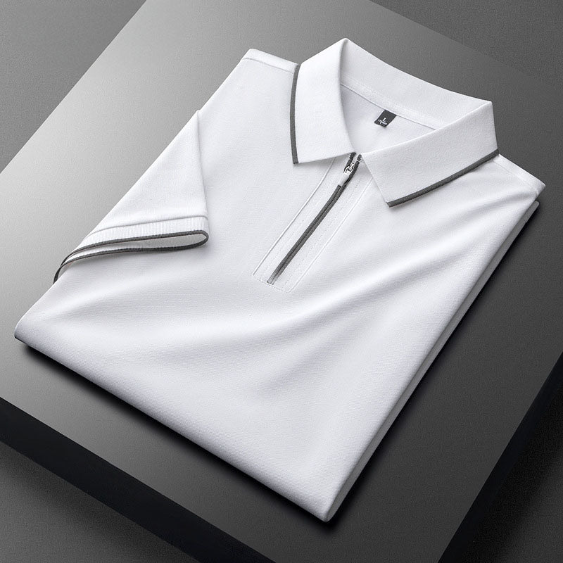 Aurelius Quilted Cotton Polo