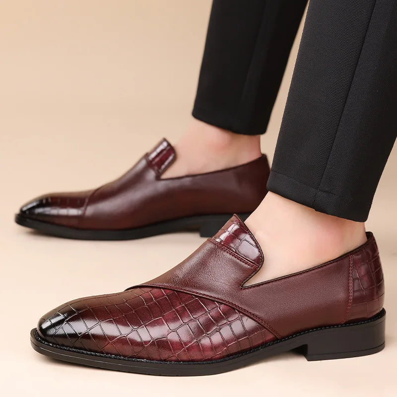 Vellura — Suede Patchwork Loafers