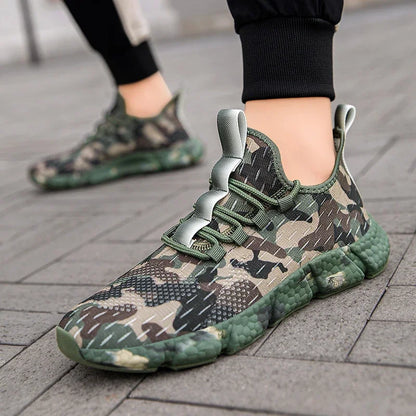 NATURAIRE — Camo Mesh Sneakers