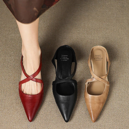 Aurelia Elegante Leather Mules