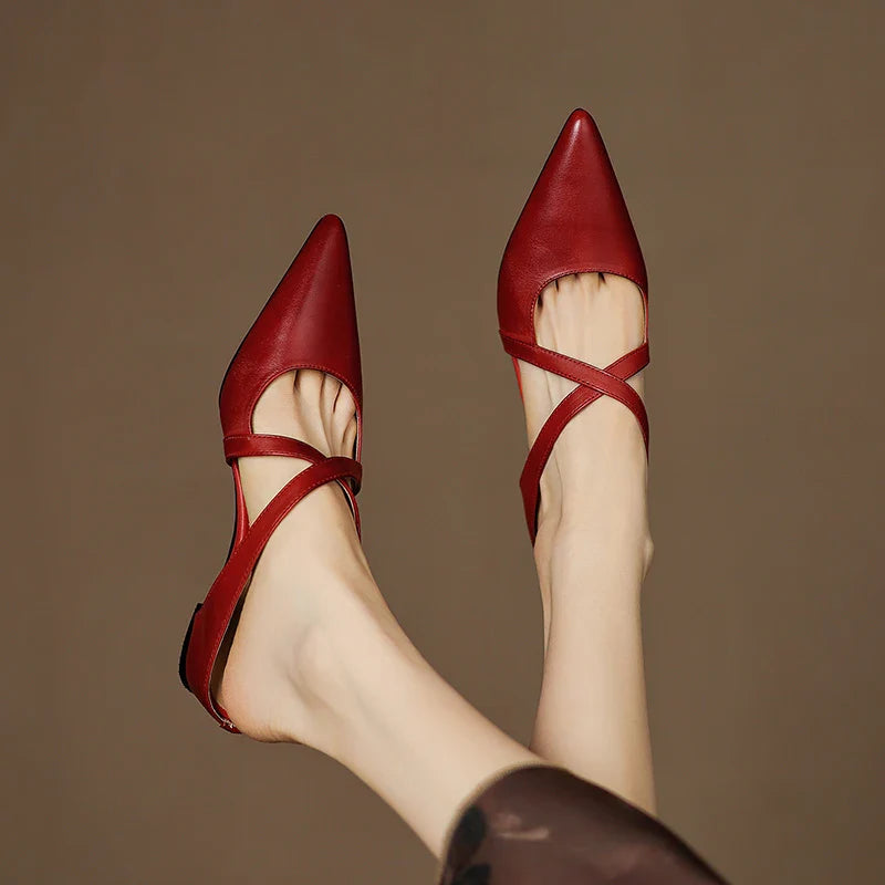 Aurelia Elegante Leather Mules