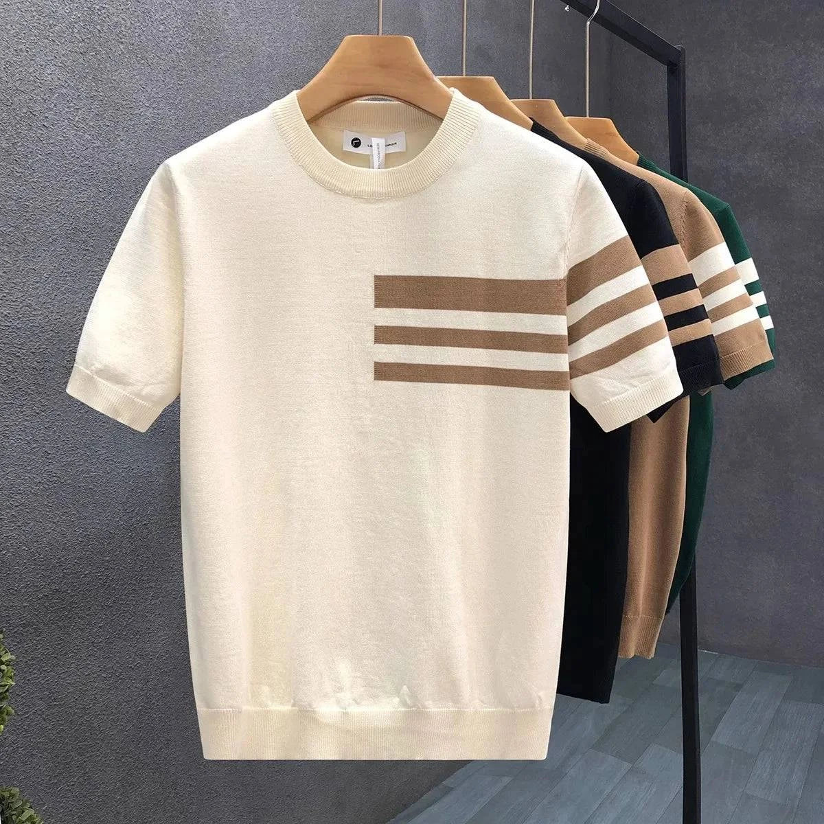 XAVIERO — Cotton Knit Crewneck Sweater