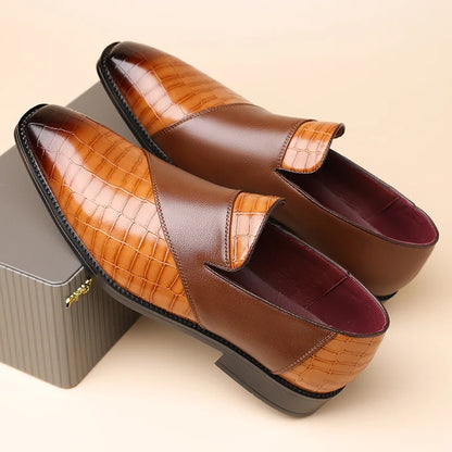 Vellura — Suede Patchwork Loafers