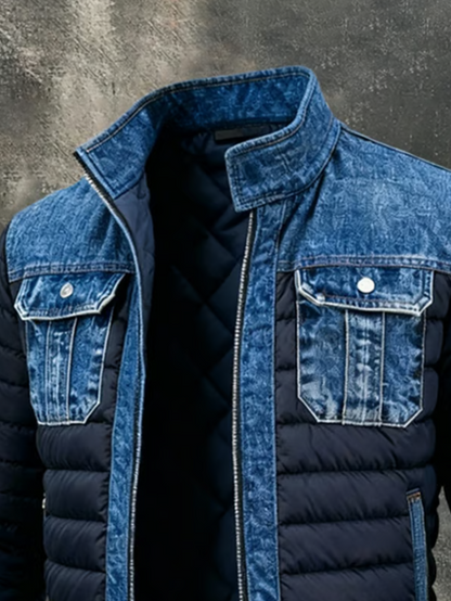 FINLEY — Denim Quilted Jacket