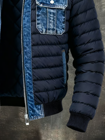 FINLEY — Denim Quilted Jacket