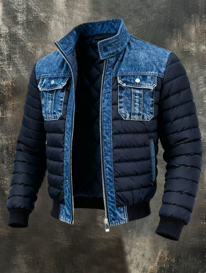 FINLEY — Denim Quilted Jacket