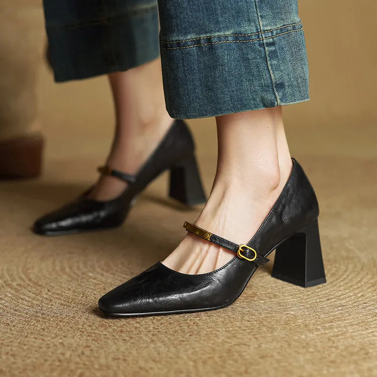 Vellora - Structured Leather Pumps
