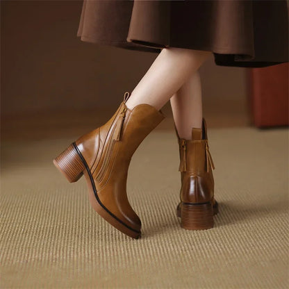 Vellara - Vegan Leather Booties