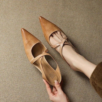 Aurelia Elegante Leather Mules