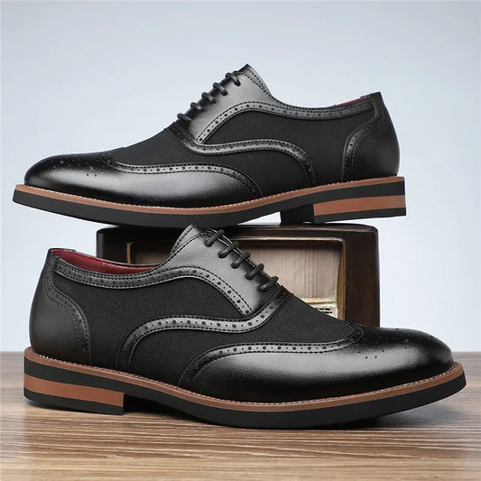 Regent tweekleurige brogue oxfords