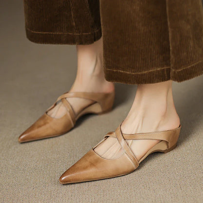 Aurelia Elegante Leather Mules