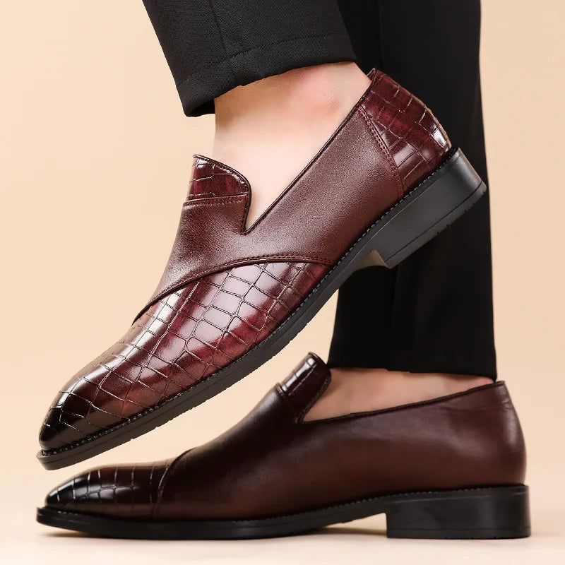 Vellura — Suede Patchwork Loafers