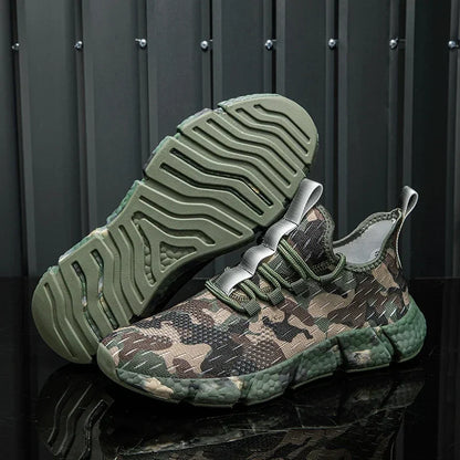 NATURAIRE — Camo Mesh Sneakers