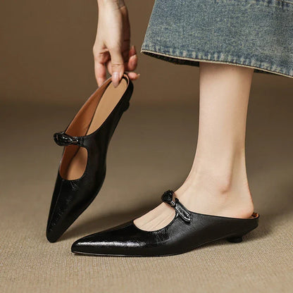 MARINELLE — Leather Mules