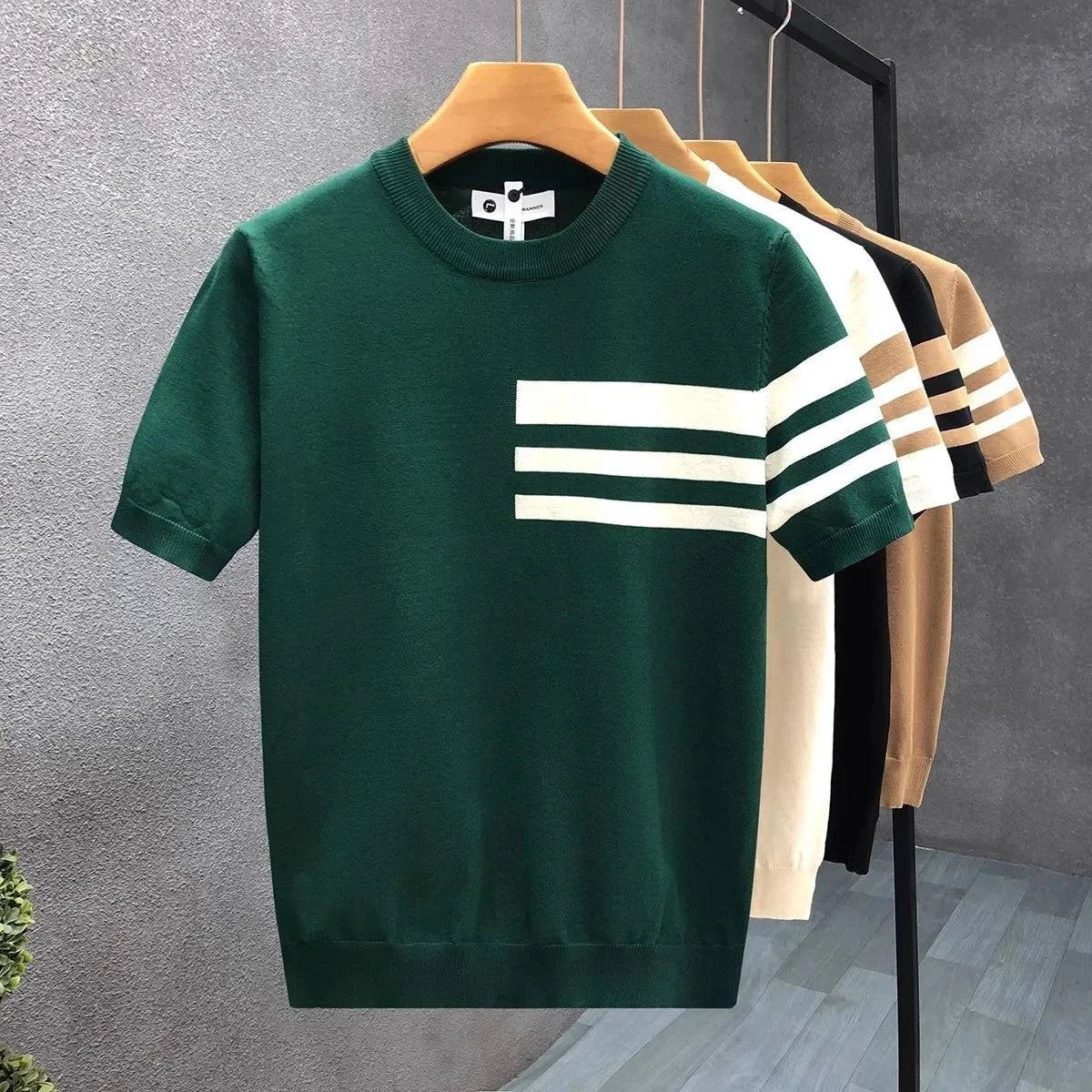 XAVIERO — Cotton Knit Crewneck Sweater