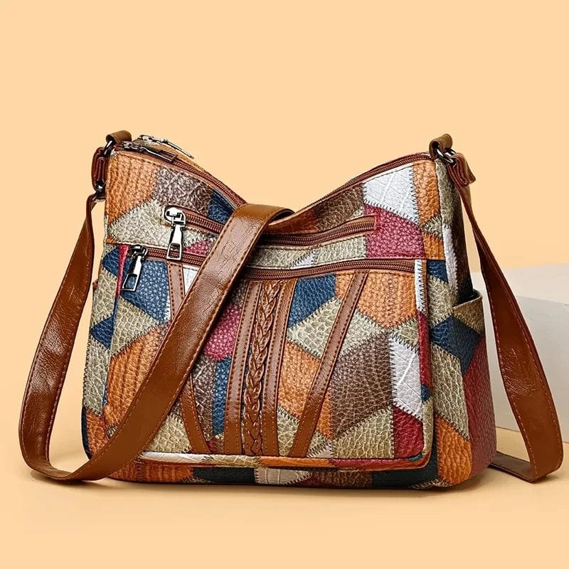 CASSIA — Mozaic Leather Handbag