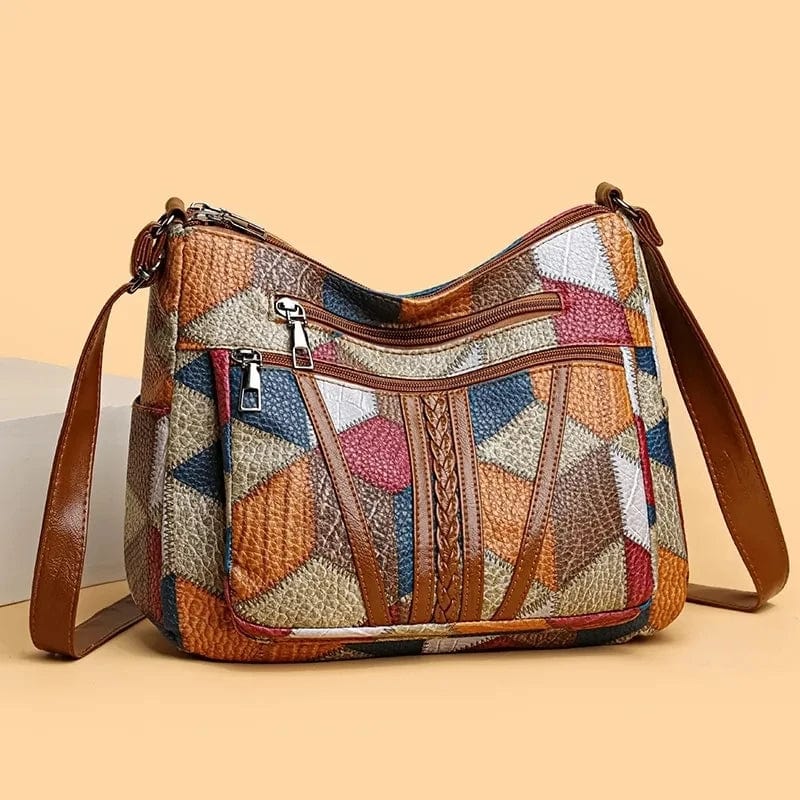 CALIANE — Mosaic Leather Handbag