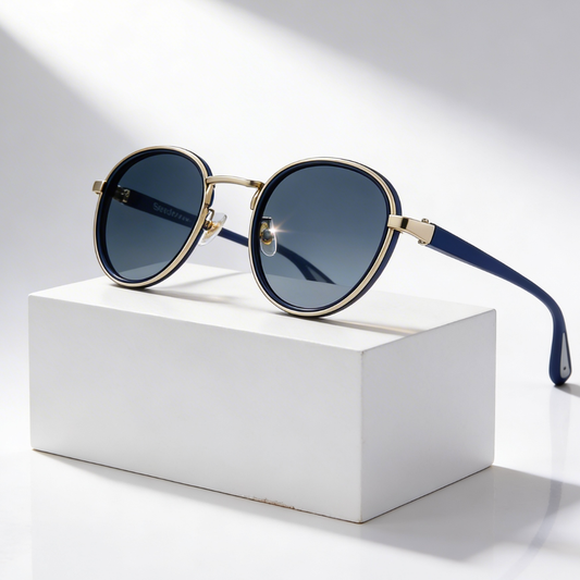 AURIC HALO — Round-Lens Sunglasses