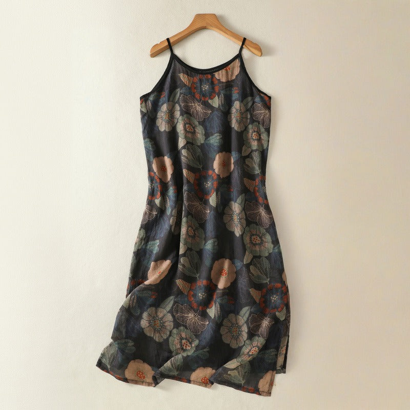 LUMIÈRE DE LYS — Linen Slip Dress