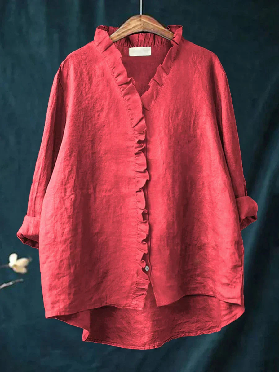 Linxia - Serenity Cotton-Linen Blouse