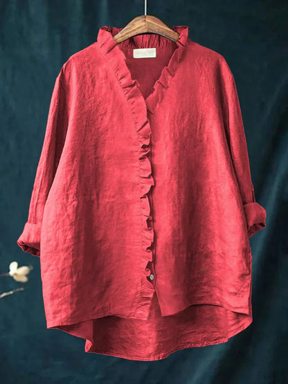 Linxia - Serenity Cotton-Linen Blouse