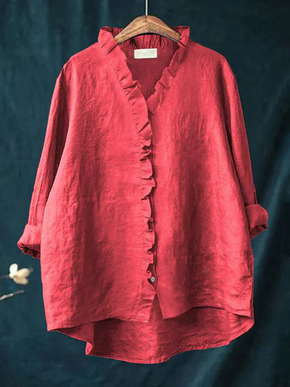 Linxia - Serenity Cotton-Linen Blouse